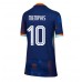 Maillot de foot Pays-Bas Memphis Depay #10 Extérieur vêtements Femmes Europe 2024 Manches Courtes